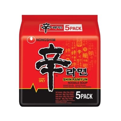 Nongshim Shin Ramyun Noodle Soup Family Pack 5pack